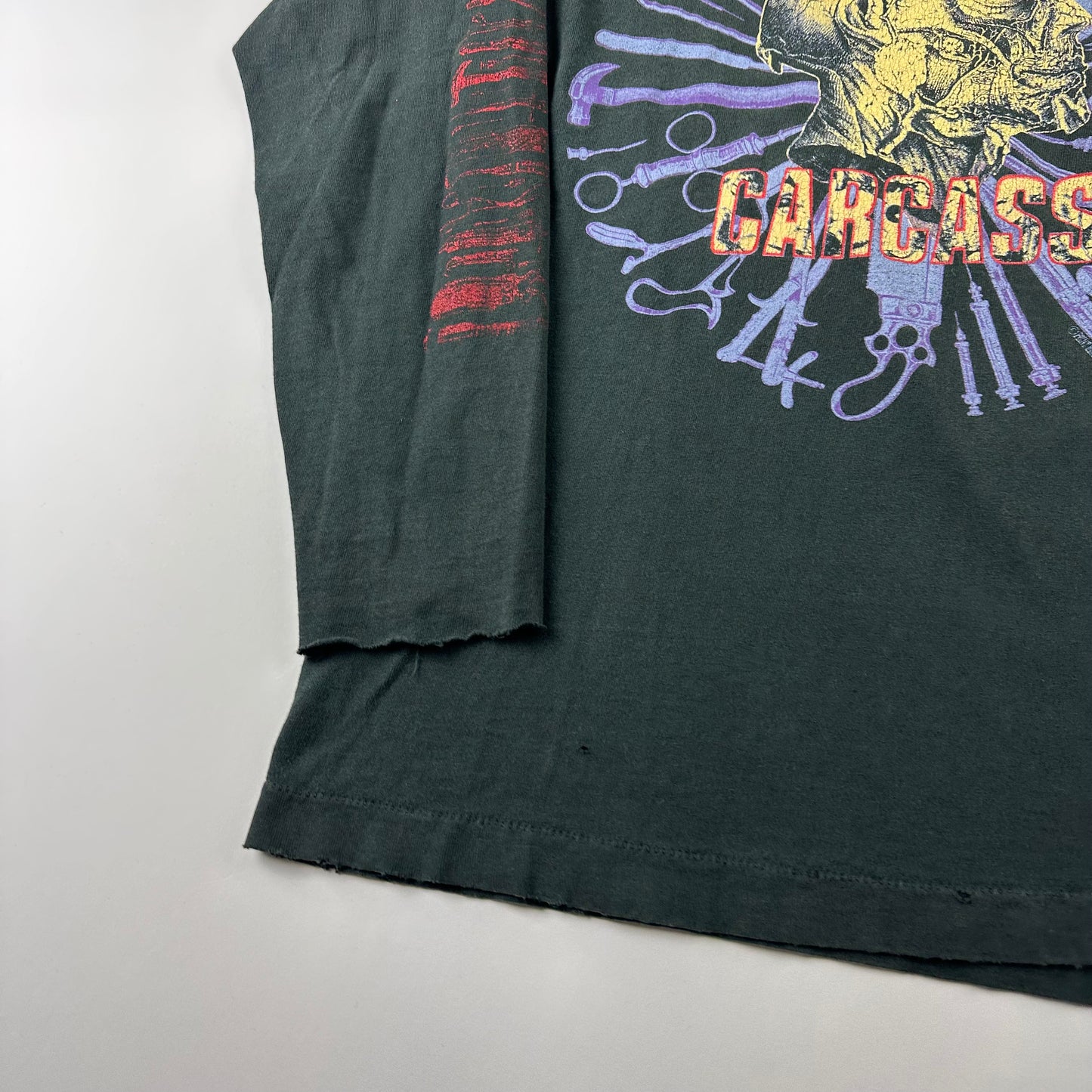 Vintage 1992 Carcass Long Sleeve Shirt Large
