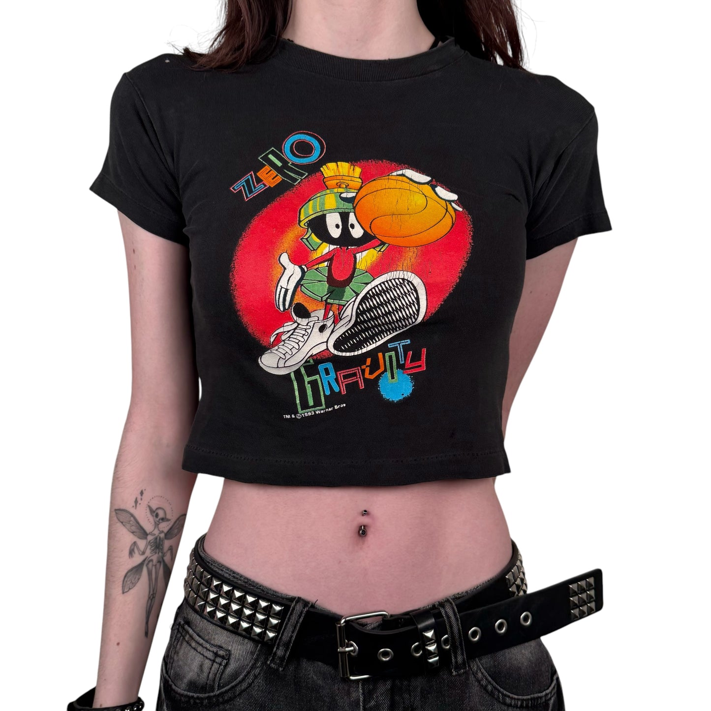 Vintage 90s Marvin The Martian Womens Shirt XS