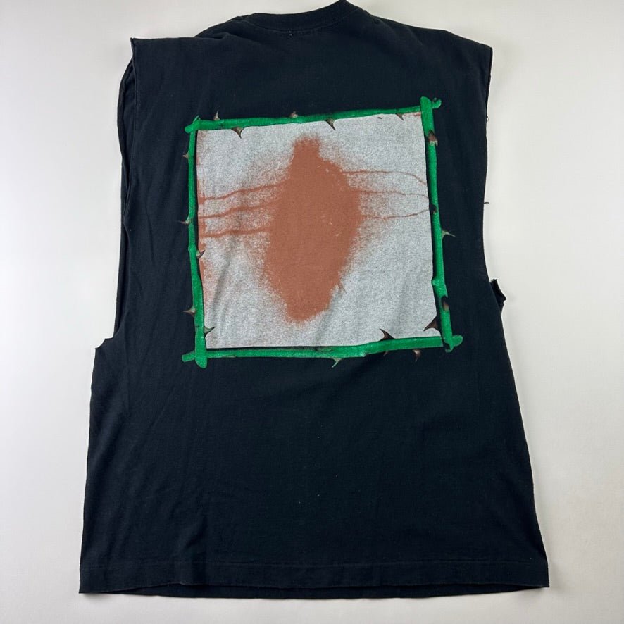 Vintage 90s Cemetary Sleeveless Shirt Large