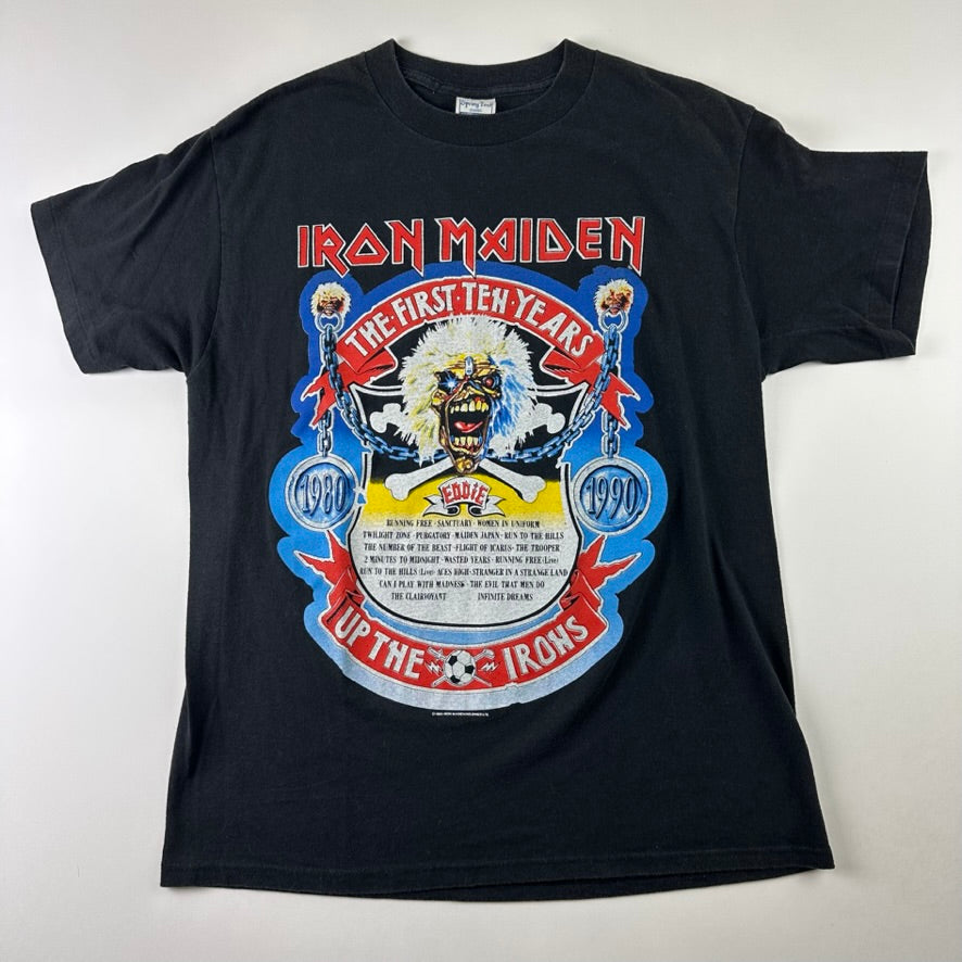 Vintage 1990 Iron Maiden Shirt Large The First Ten Years