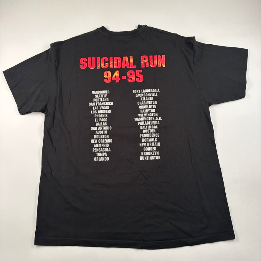 Vintage 1994 Biohazard Shirt XL Suicidal Run