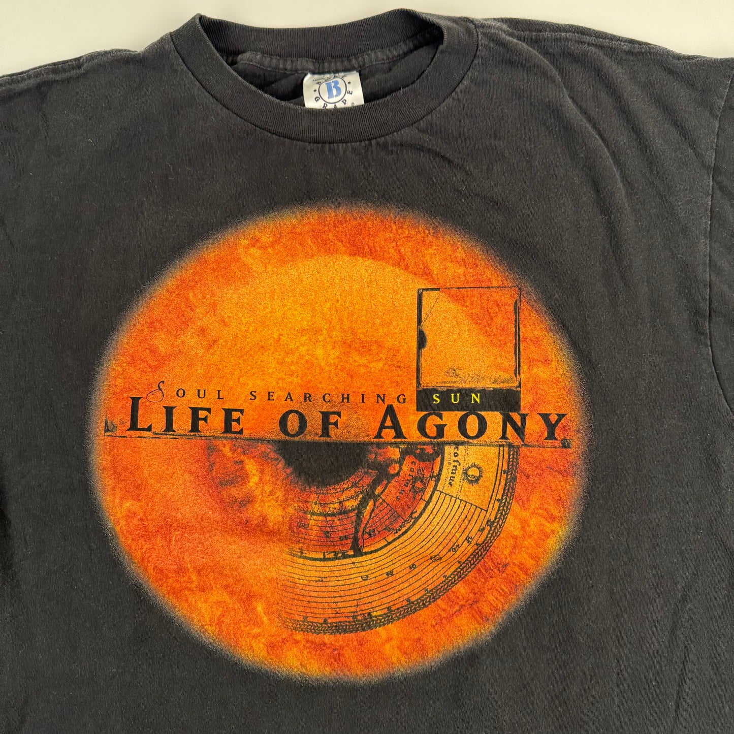 Vintage 1997 Life Of Agony Shirt XL Soul Searching Sun