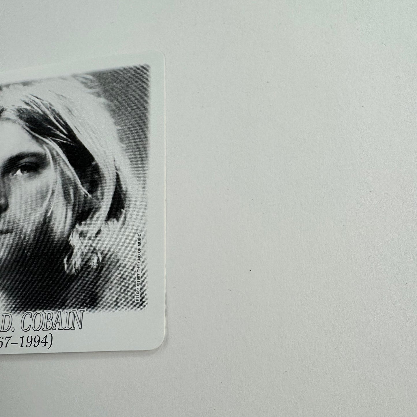 Vintage Nirvana Kurt D. Cobain 1967 - 1994 Sticker