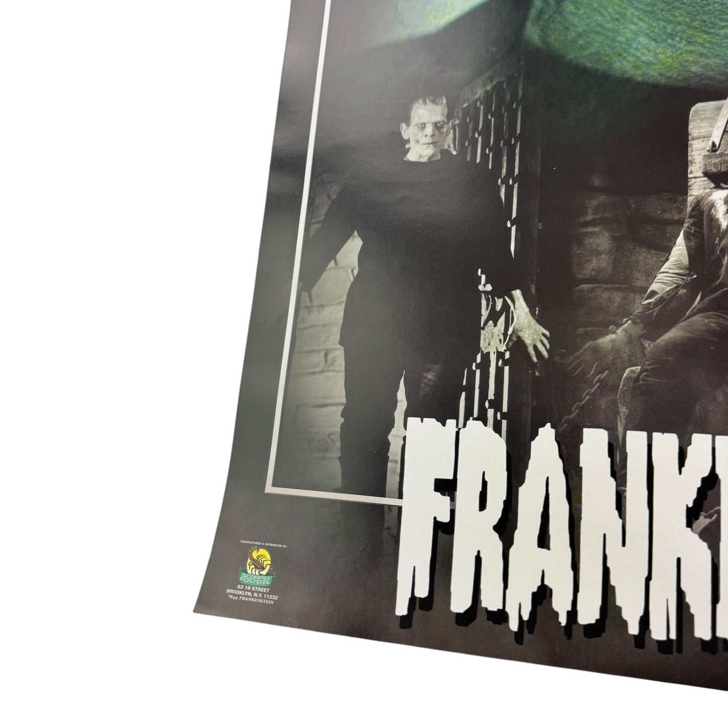 Vintage 90s Frankenstein Poster