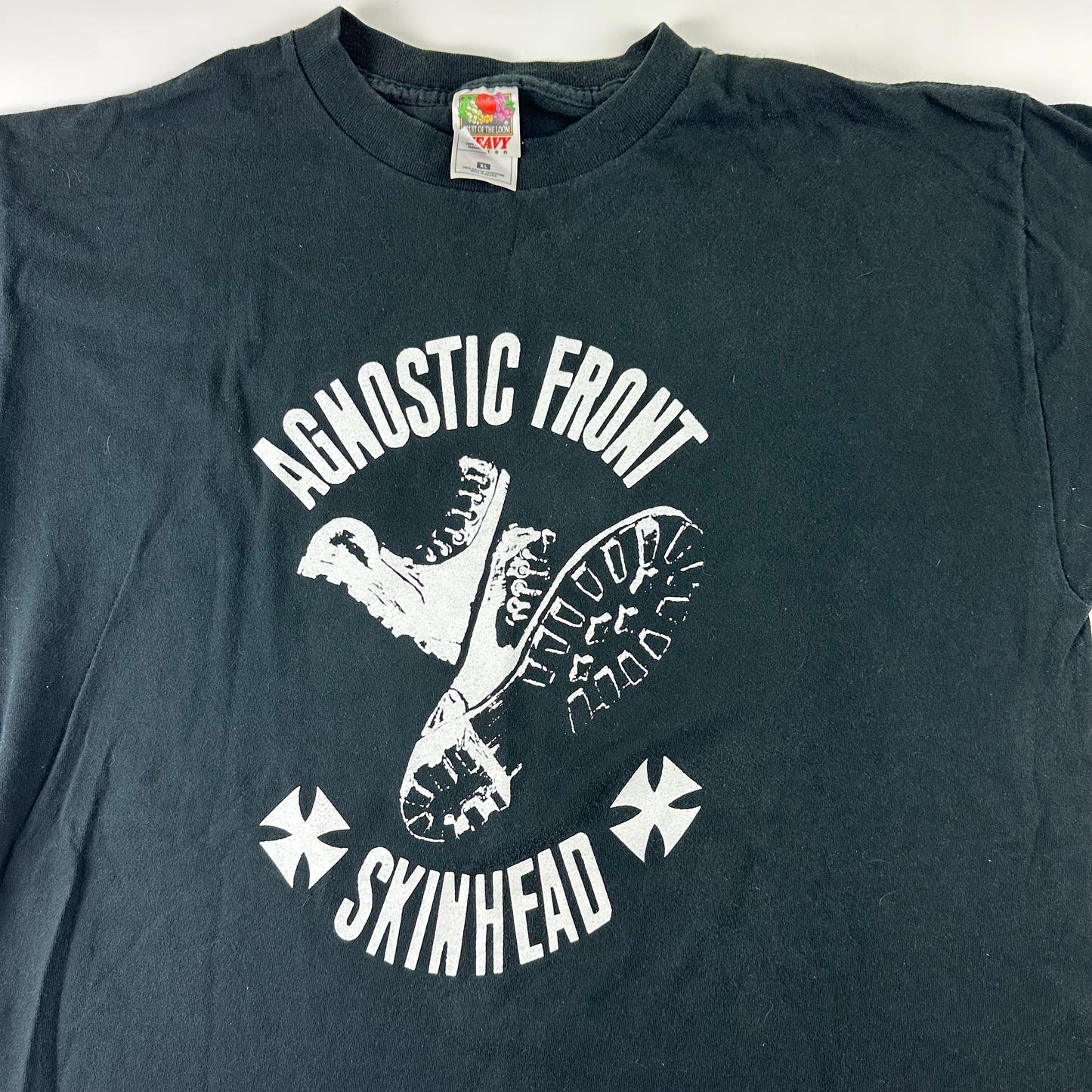 Vintage 90s Agnostic Front Shirt XL Skin Head