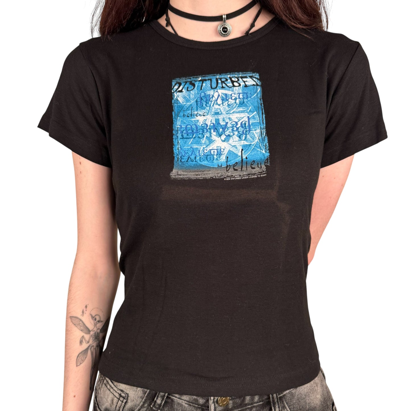 Vintage 2002 Disturbed Women's Shirt Large