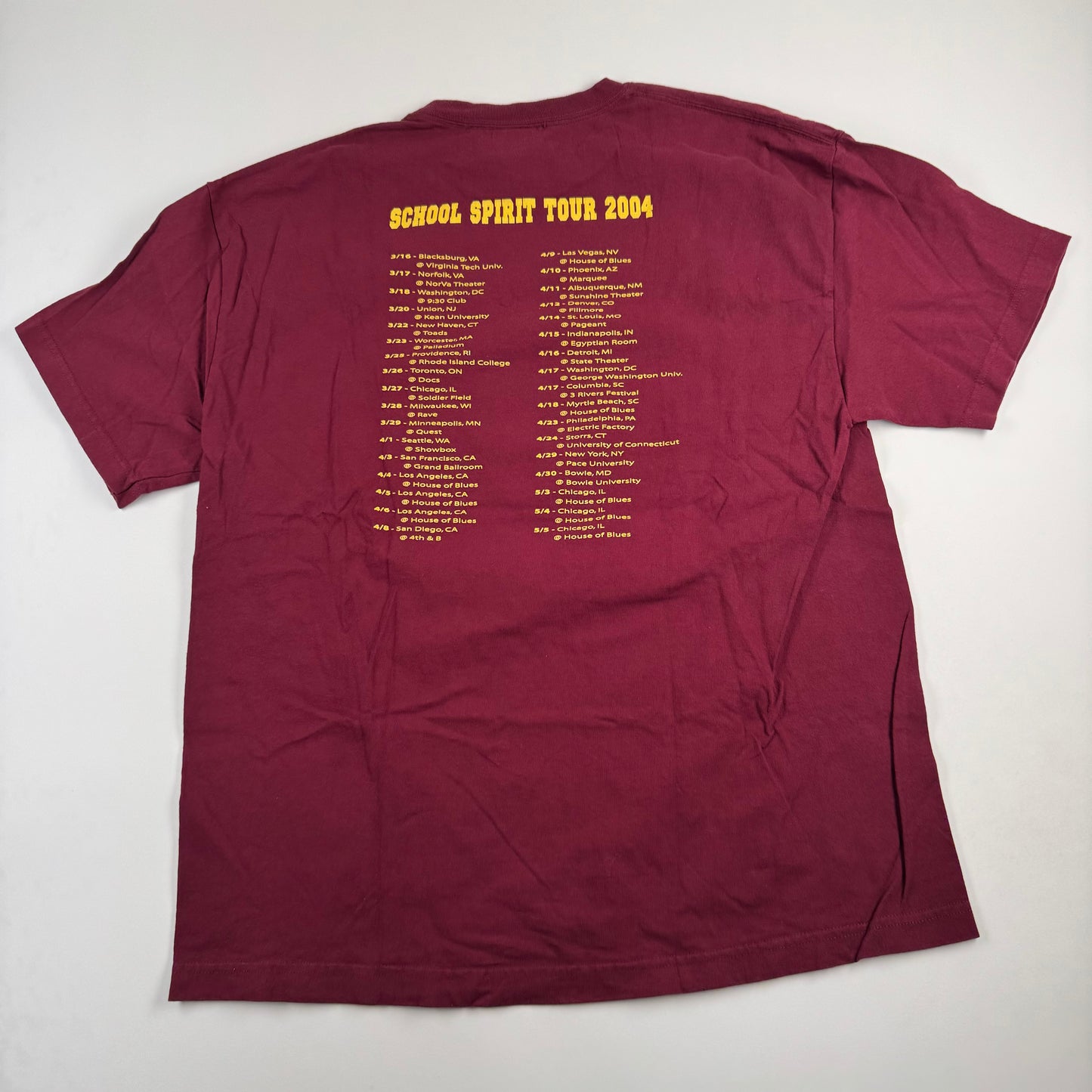 Vintage 2004 Kanye West Shirt XL School Spirit Tour