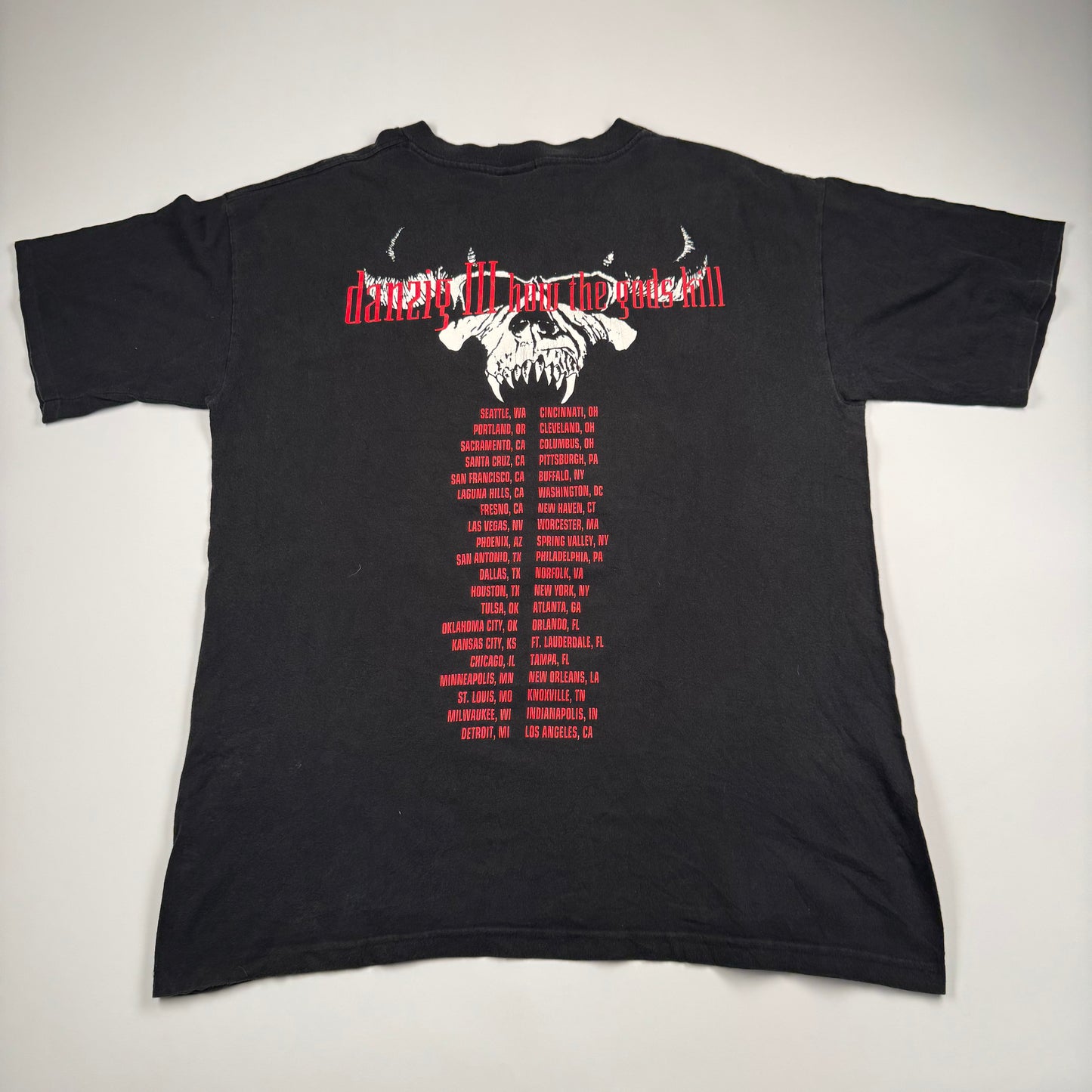 Vintage 1992 Danzig Shirt XL How The Gods Kill