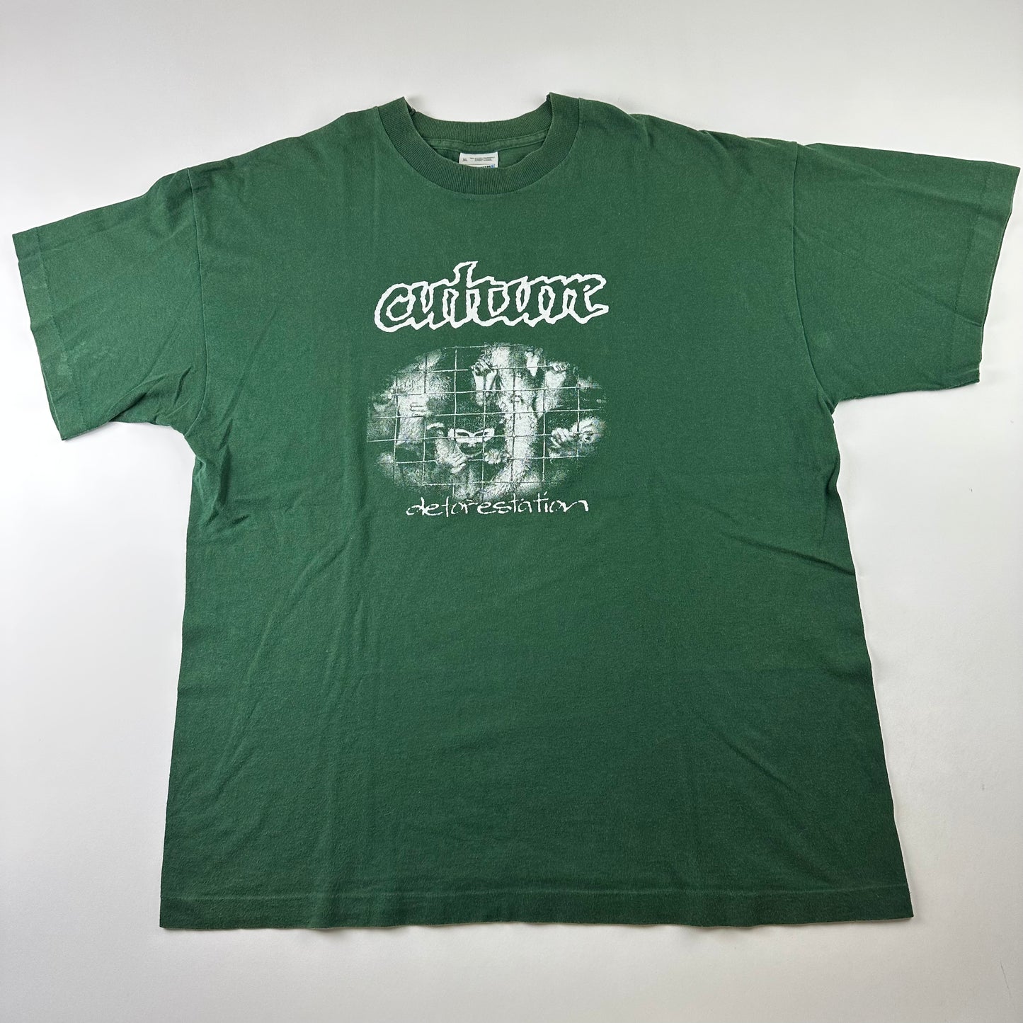 Vintage 90s Culture Shirt XL Deforestation