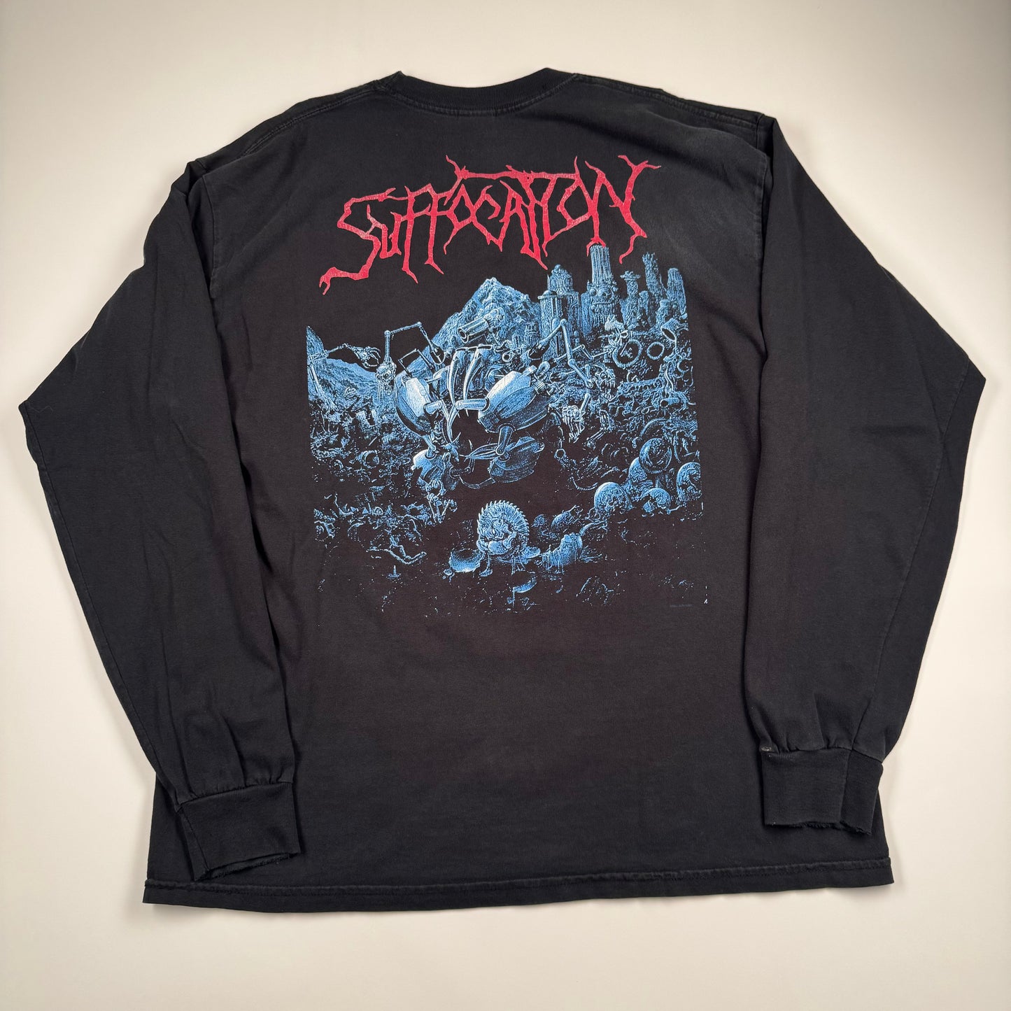 Vintage 90s Suffocation Long Sleeve Shirt XL Effigy Of The Forgotten
