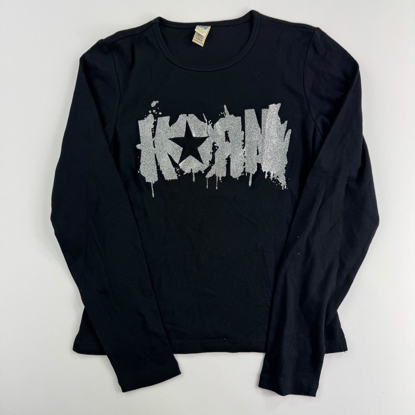 Vintage 2000s Korn Women’s Shirt Large Glitter