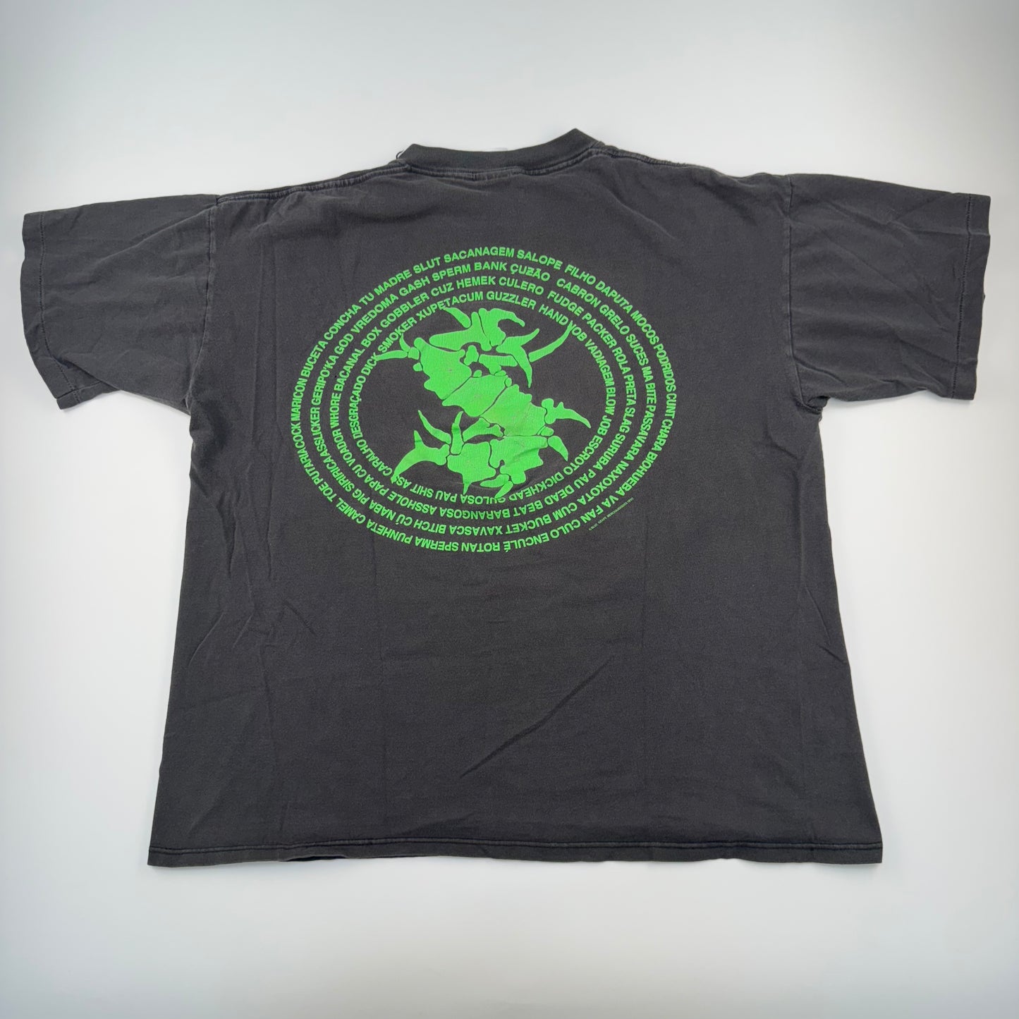 Vintage 1993 Sepultura Shirt XL Third World Posse Tour