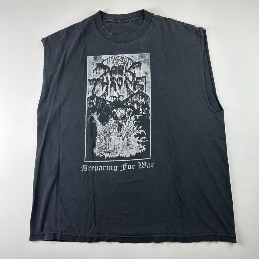 Vintage 2000s Darkthrone Sleeveless Shirt XL Preparing For War