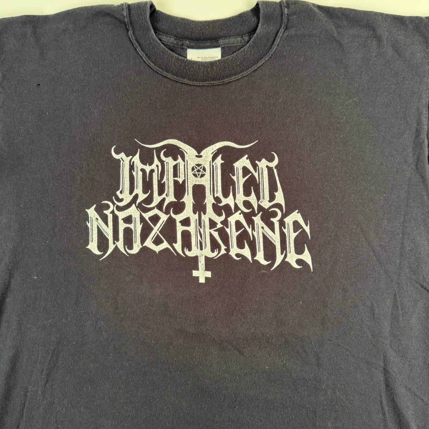 Vintage 90s Impaled Nazarene Shirt Large Smoke Crack
