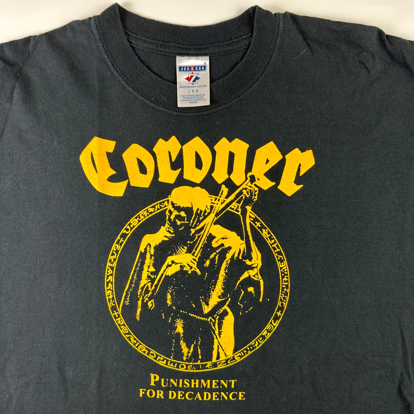 Vintage 2000s Coroner Shirt Large Punishment For Decadence