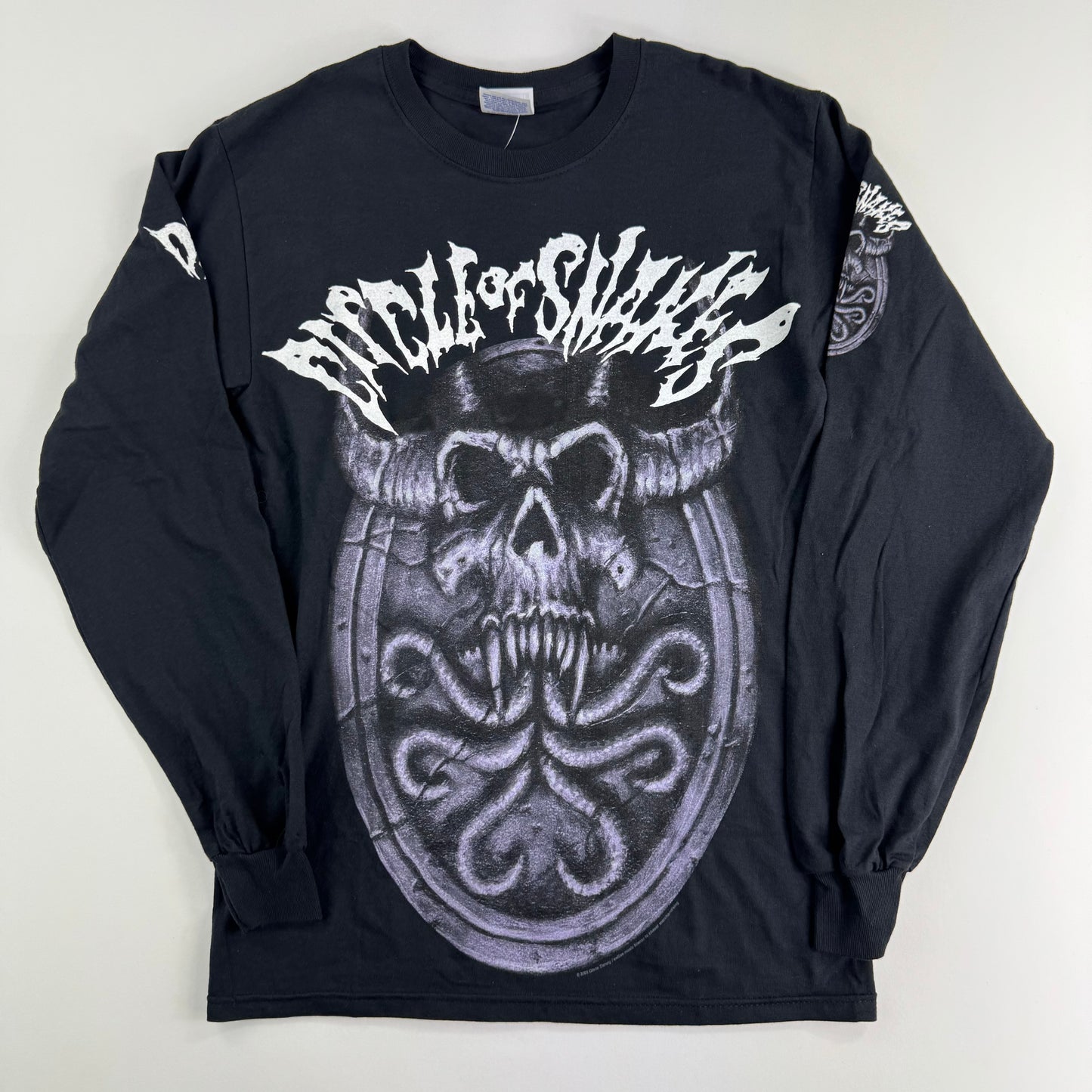 Vintage 2005 Danzig Long Sleeve Shirt Small Circle Of Snakes