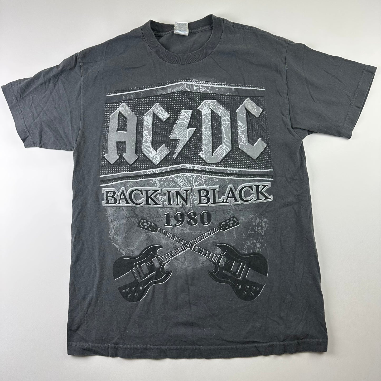 Vintage 2000s AC/DC Shirt Large Back In Black