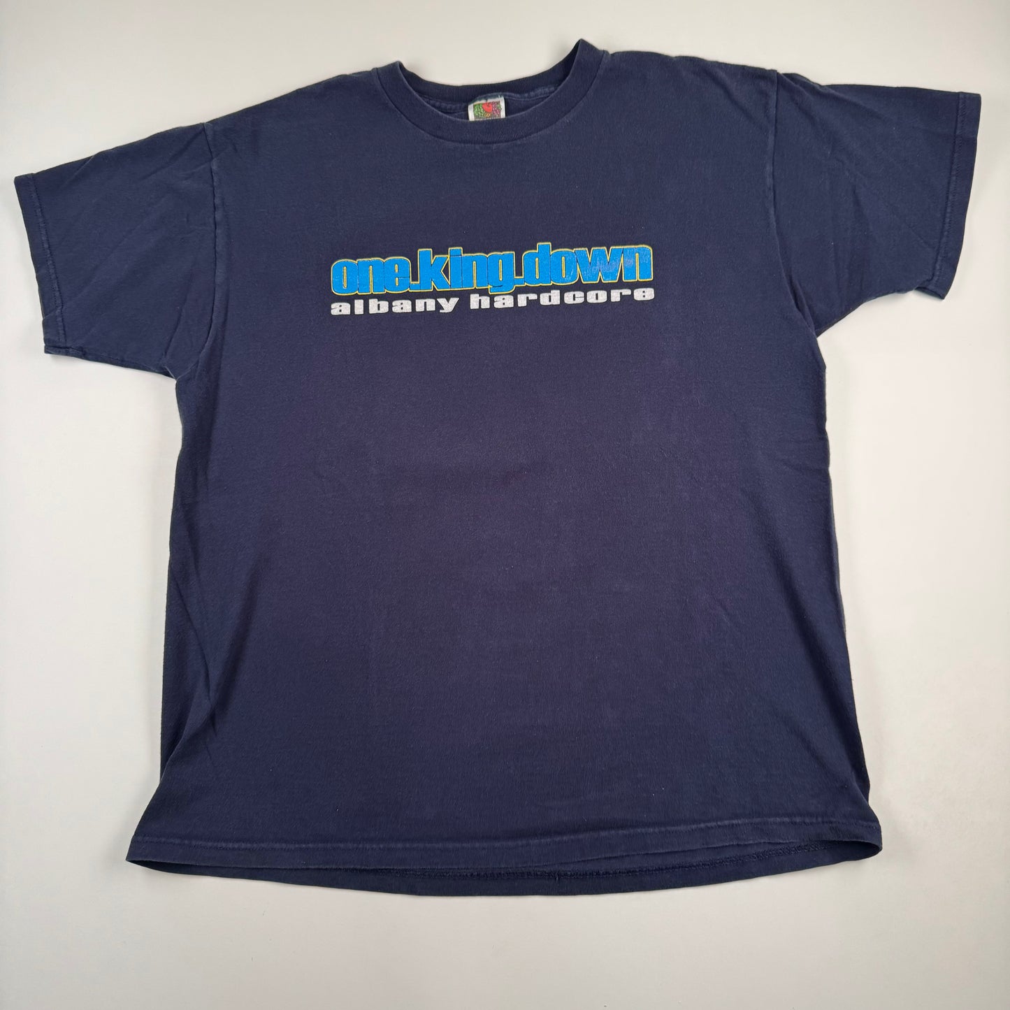 Vintage 90s One King Down Shirt XL Albany Hardcore