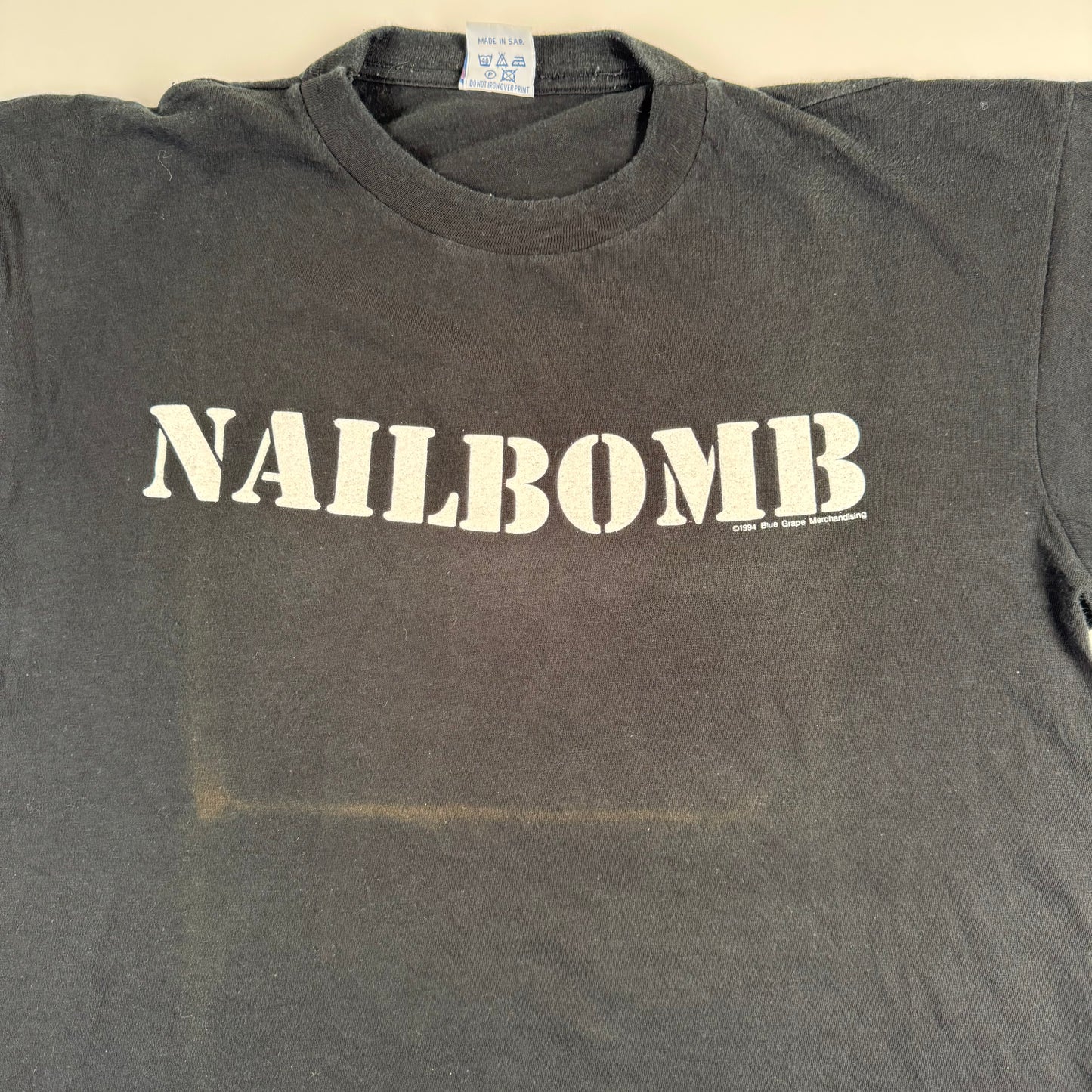 Vintage 1994 Nailbomb Shirt Large Feels Good To Be a Punk Loser