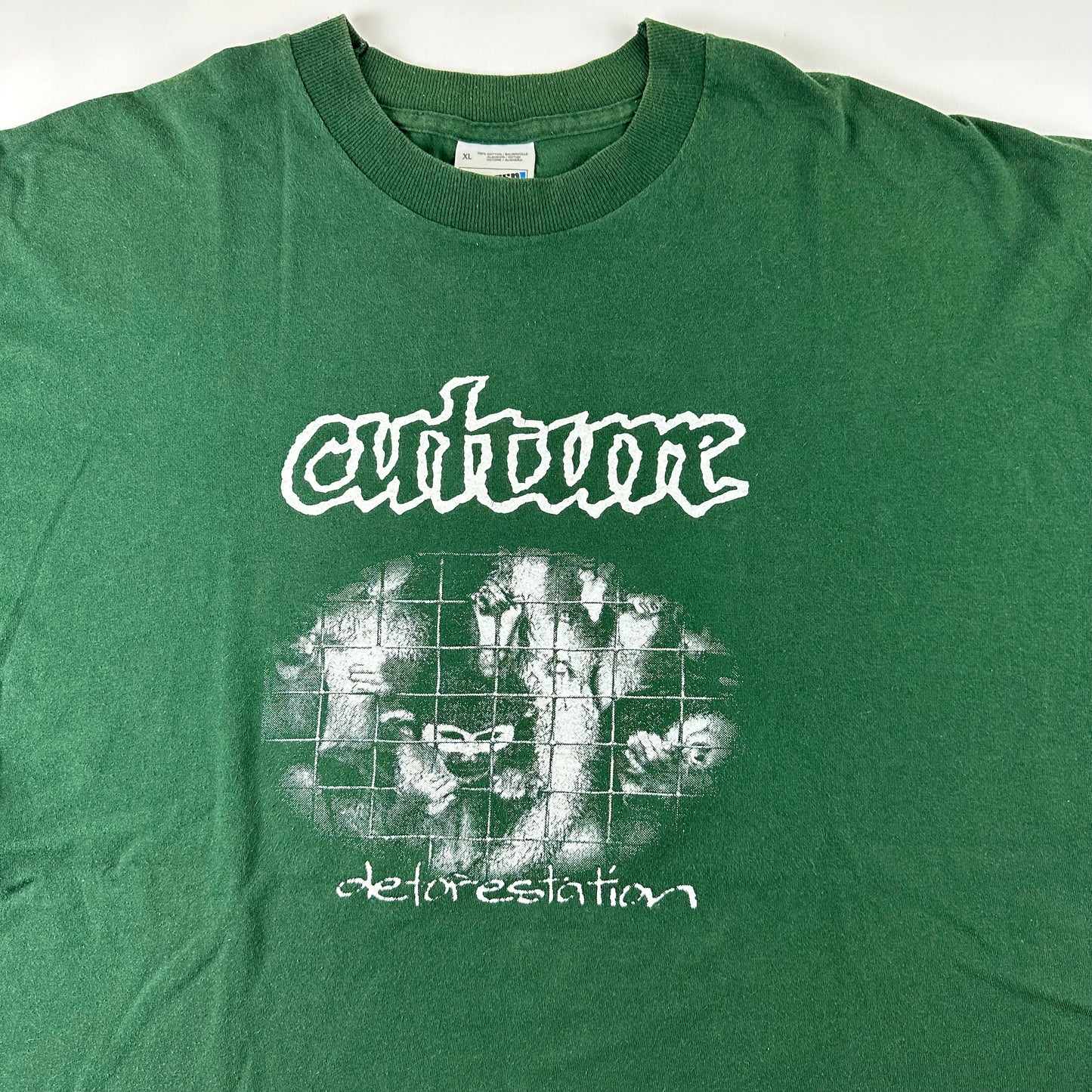 Vintage 90s Culture Shirt XL Deforestation