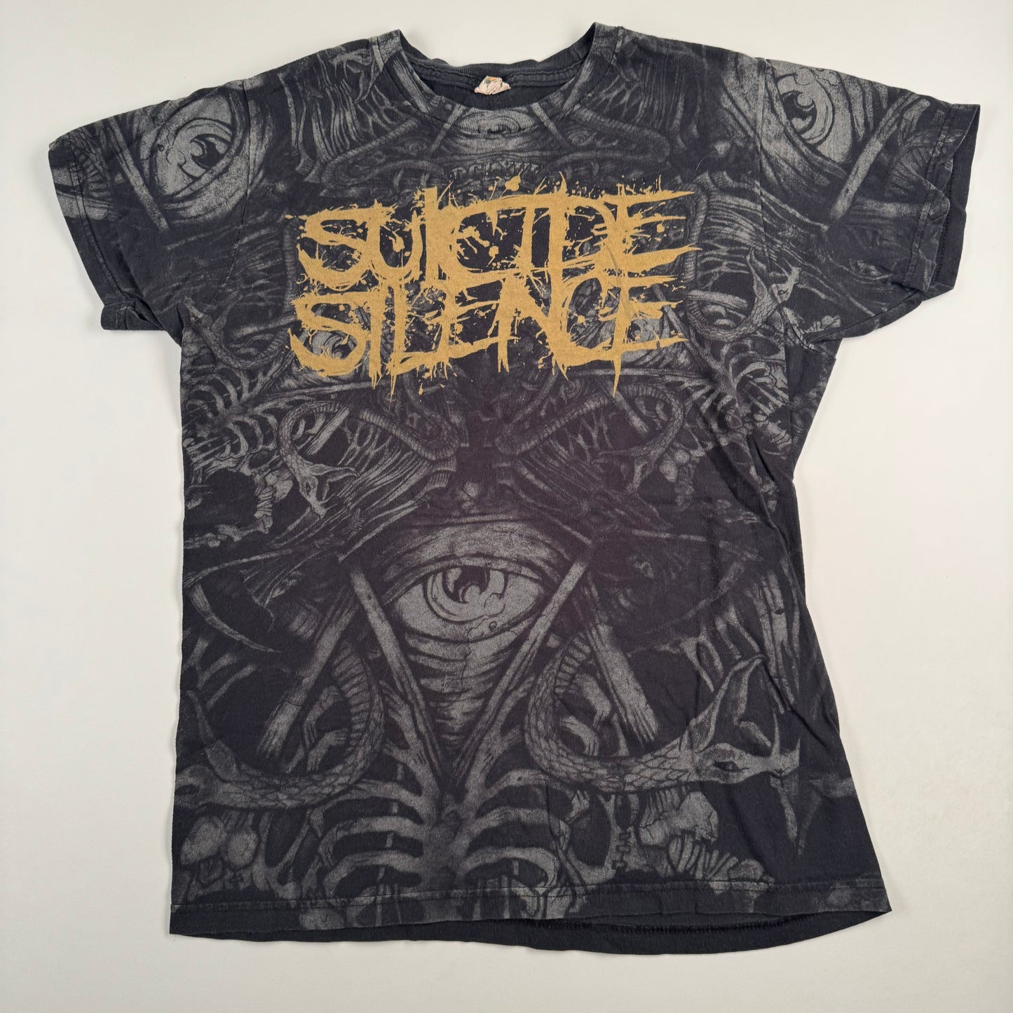 2011 Suicide Silence Shirt Medium All Over Print The Black Crown