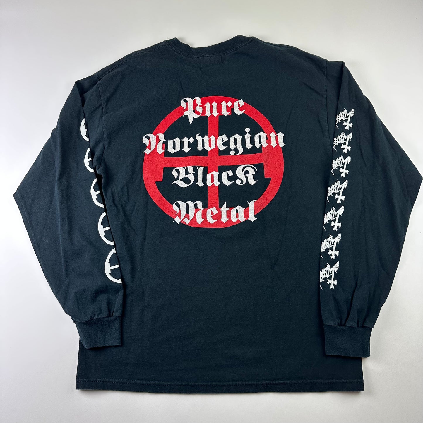Vintage 90s Mayhem Long Sleeve Shirt Large Norwegian Black Metal
