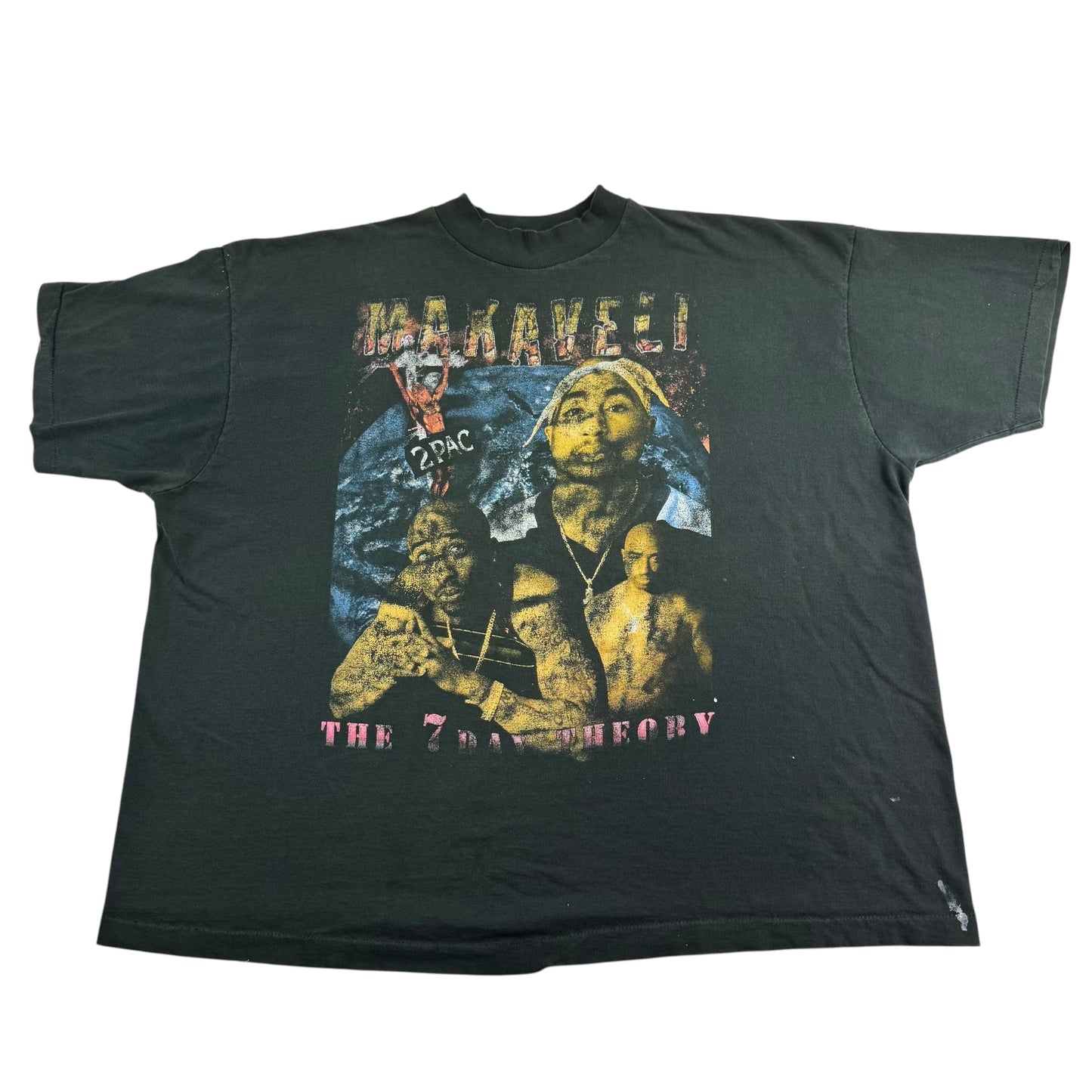 Vintage 90s Tupac Shirt XXL Rap Tee Makaveli The 7 Day Theory