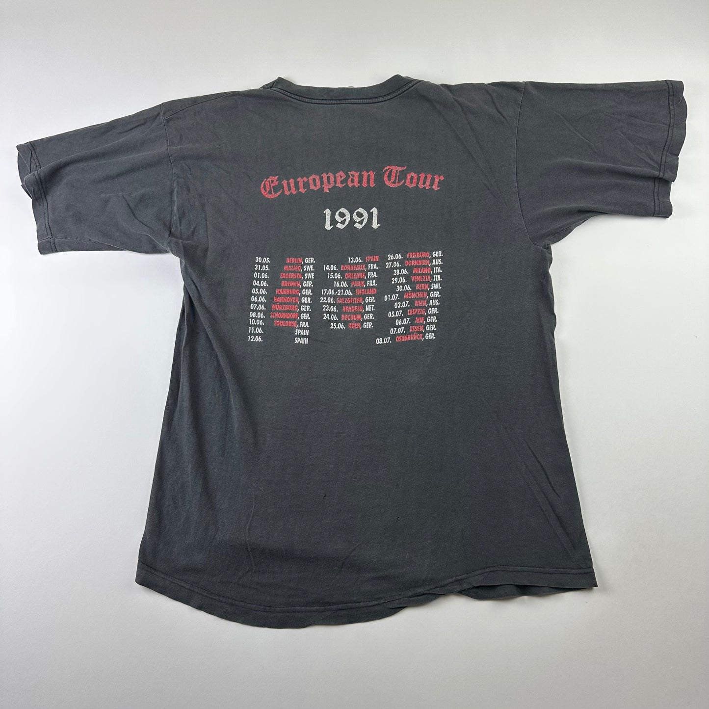 Vintage 1991 Cro-Mags Shirt Large Best Wishes European Tour