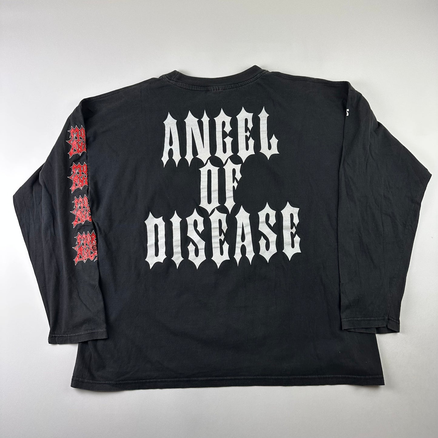 Vintage 90s Morbid Angel Long Sleeve Shirt XL Angel Of Disease