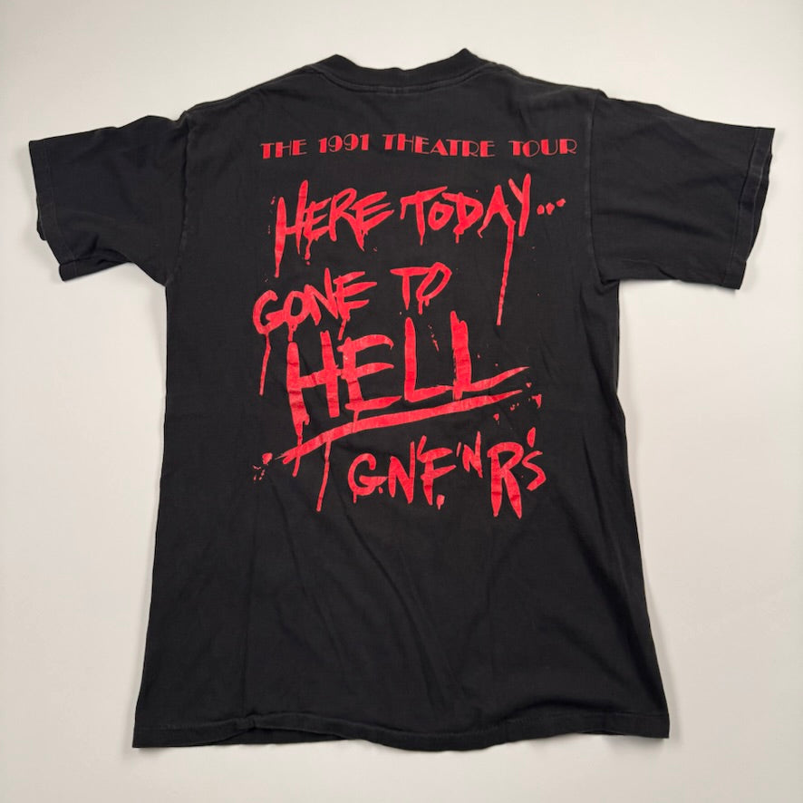 Vintage 1991 Guns N Roses Shirt Medium Here Today Gone To Hell