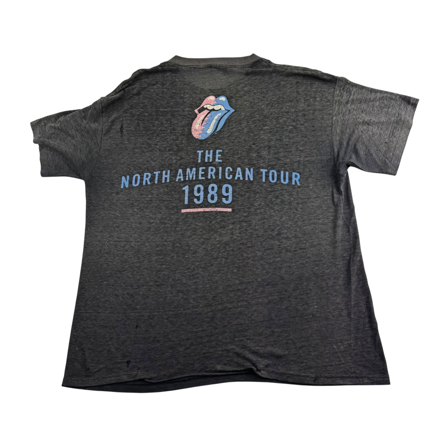 Vintage 1989 Rolling Stones Shirt XL Steel Wheels