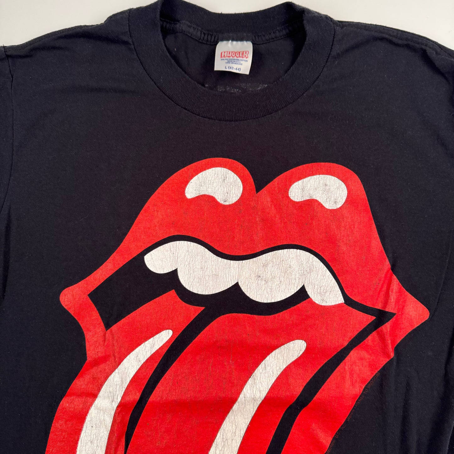Vintage 1989 The Rolling Stones Shirt Large Steel Wheels