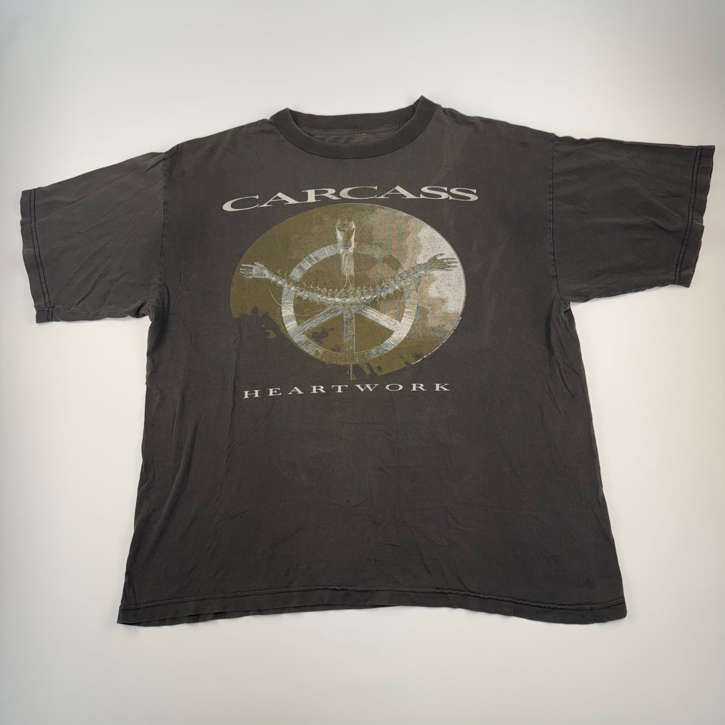 Vintage 1993 Carcass Shirt XL Heartwork