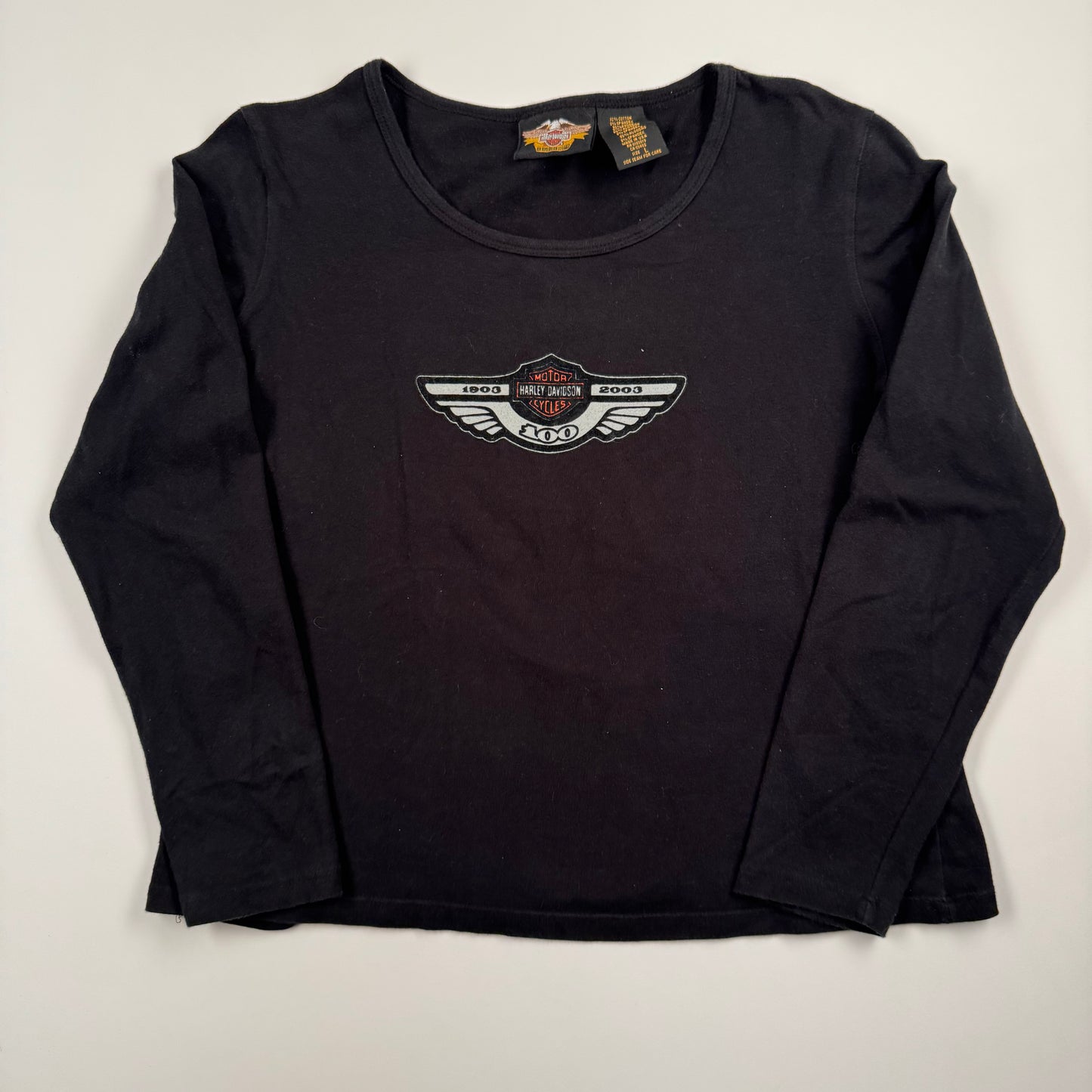 Vintage 2003 Harley Davidson Womens Long Sleeve Shirt Large