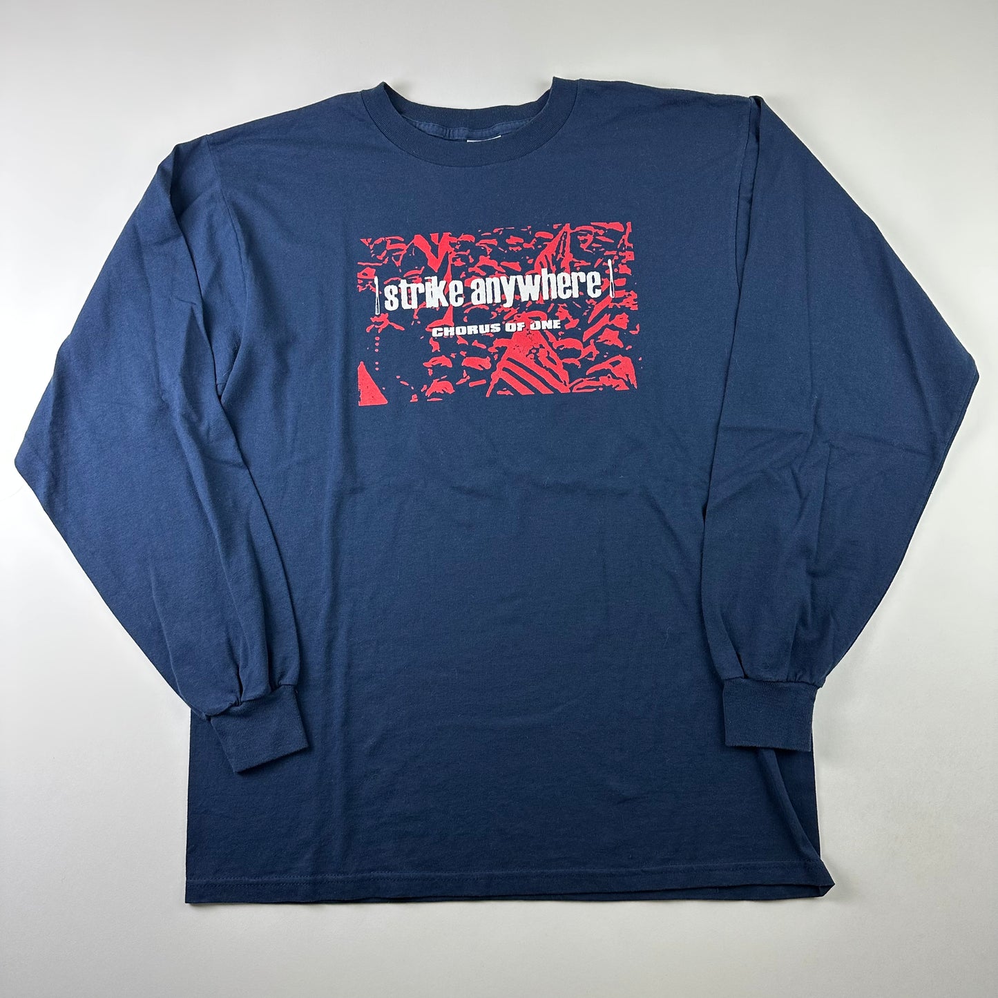 Vintage 2000 Strike Anywhere Long Sleeve Shirt Large Chorus Of One