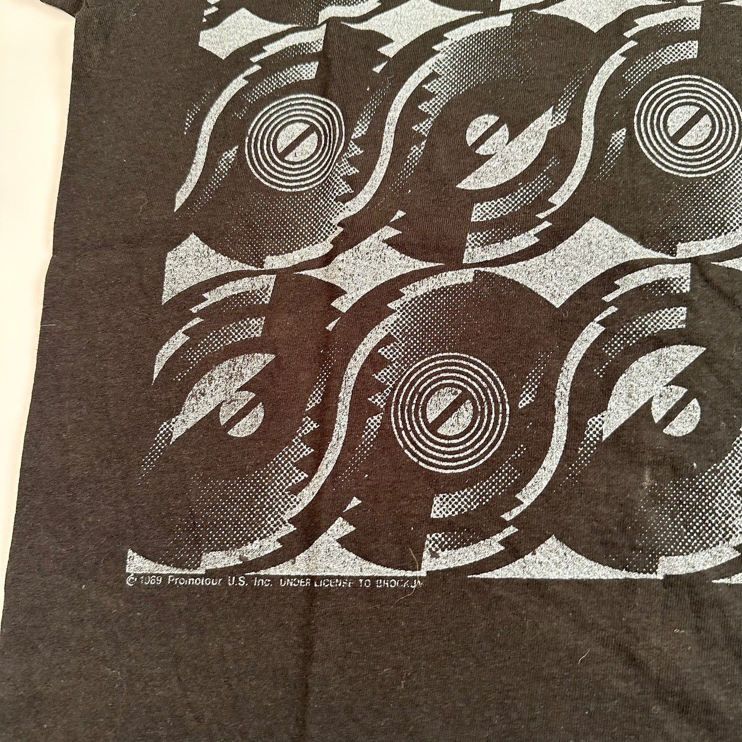 Vintage 1989 Rolling Stones Shirt Medium Steel Wheals