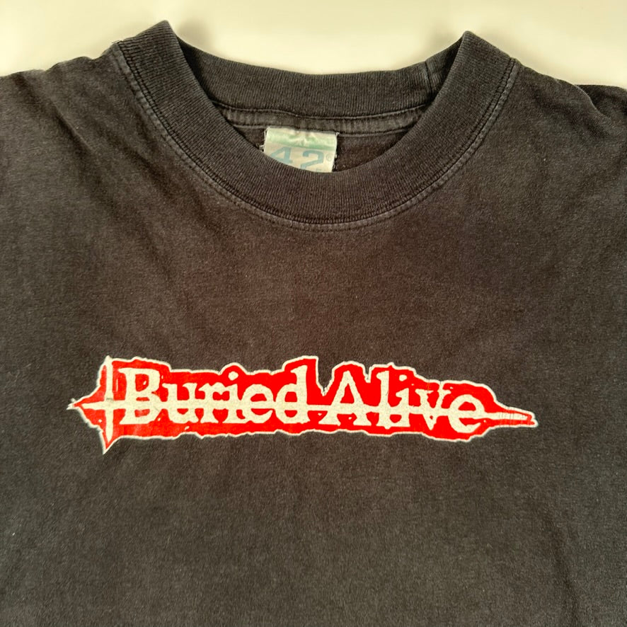 Vintage 90s Buried Alive Shirt Medium Buffalo Hardcore