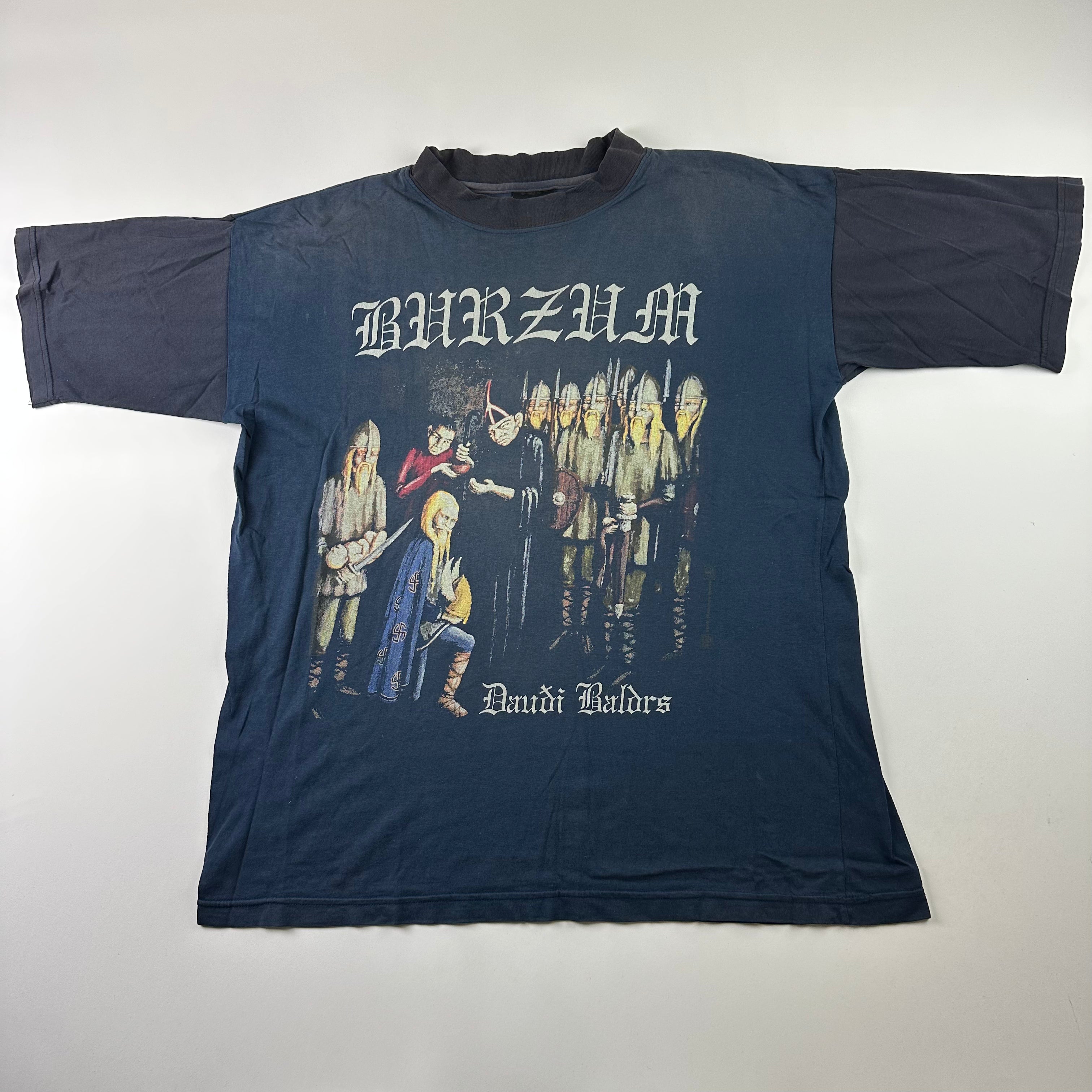 トップス VINTAGE BURZUM T-SHIRT Band Tees × Vintage Rare Burzum Early 00s Vintage Black