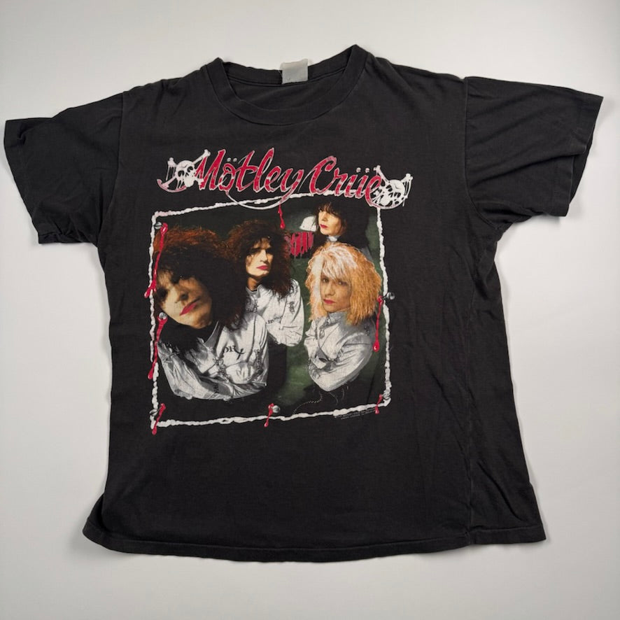 Vintage 1989 Motley Crue Shirt Medium Dr Feel Good