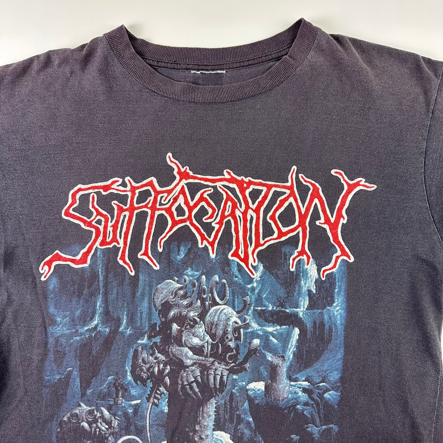 Vintage 1993 Suffocation Shirt Large Breeding The Spawn
