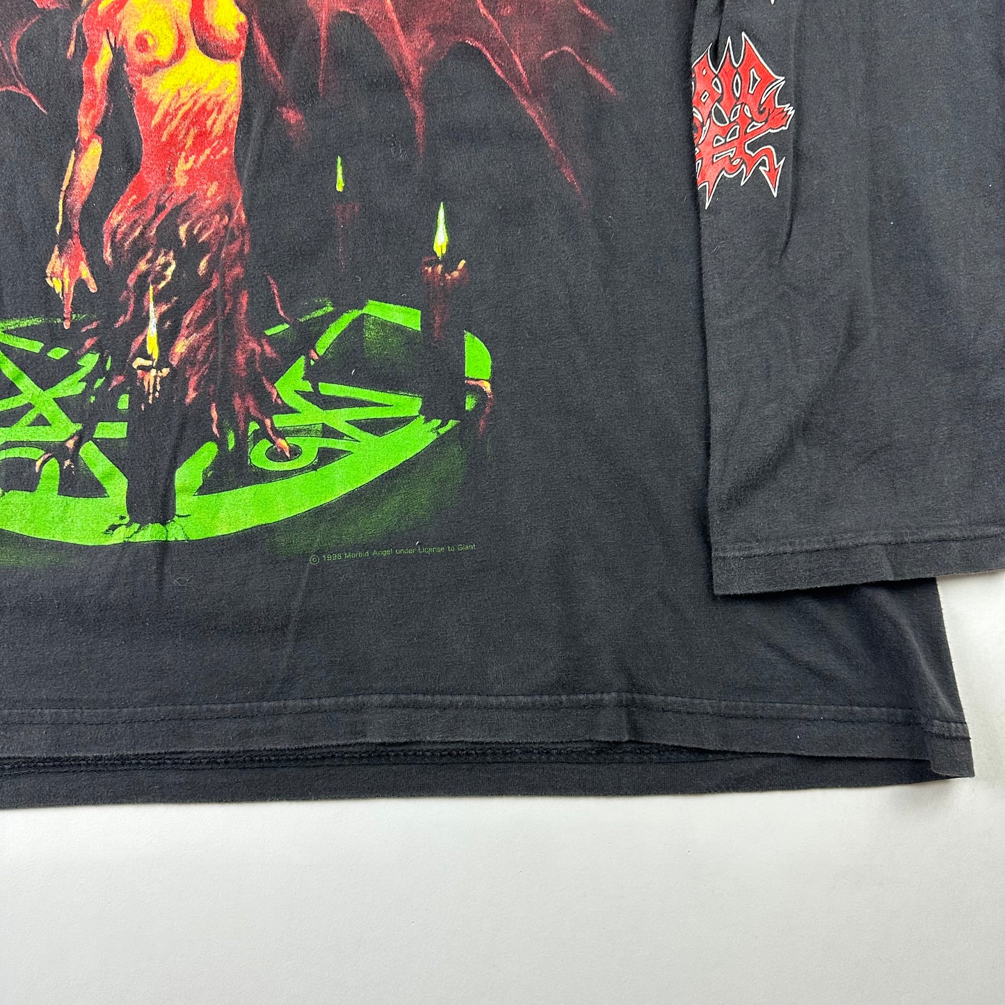 Vintage 90s Morbid Angel Long Sleeve Shirt XL Angel Of Disease