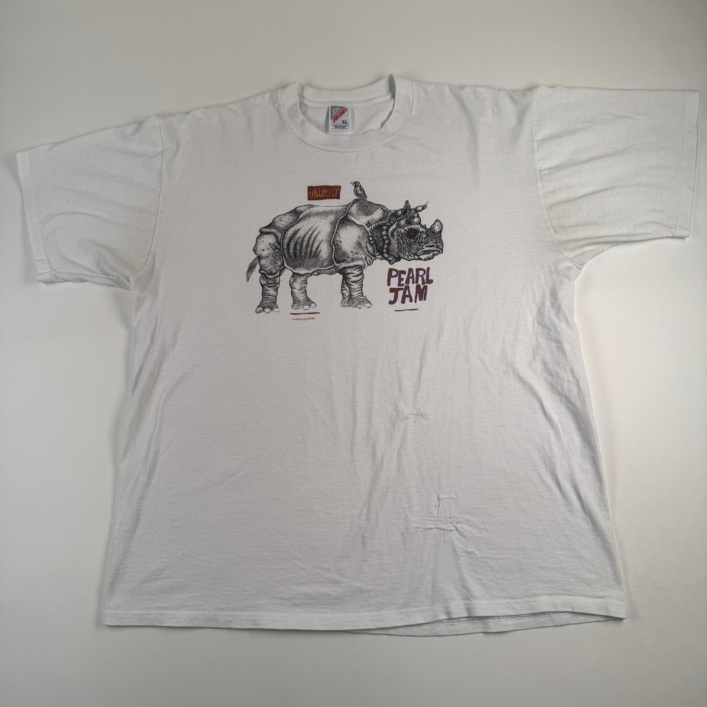 Vintage 1993 Pearl Jam Shirt XL Unlikely Friend