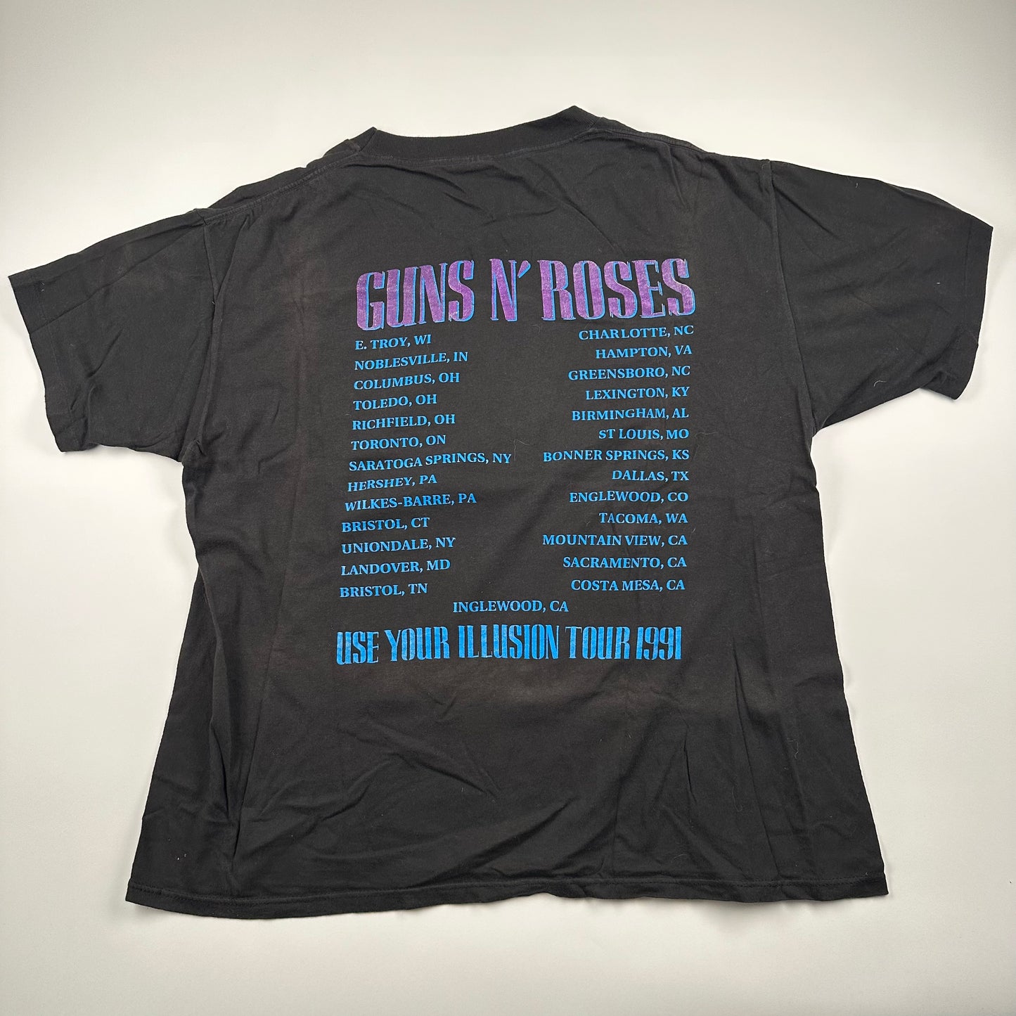 Vintage 1991 Guns N Roses Shirt XL Use Your Illusion II