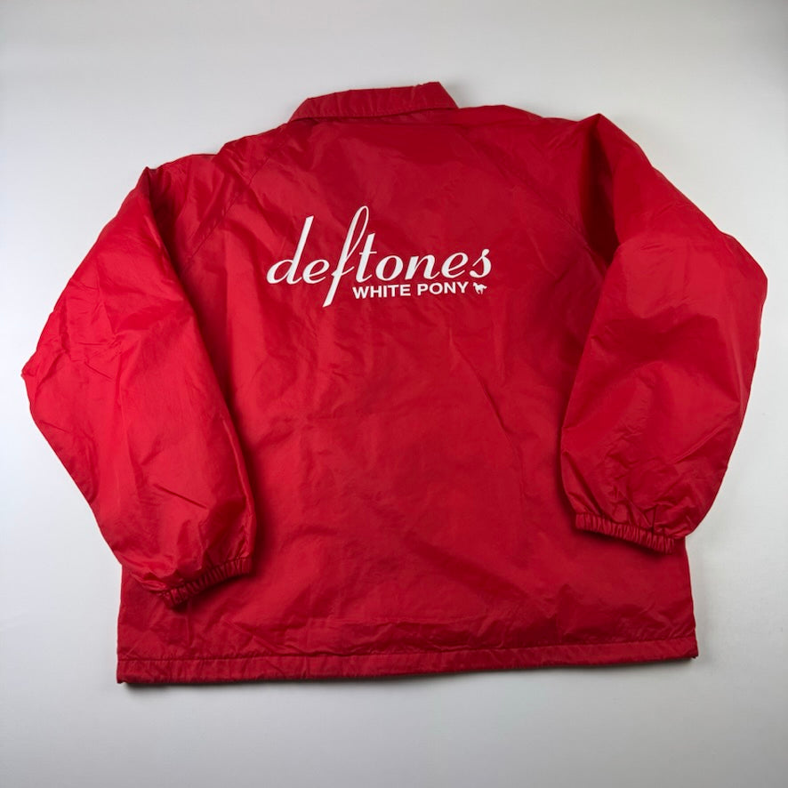 Vintage 2000s Deftones Windbreaker XL White Pony
