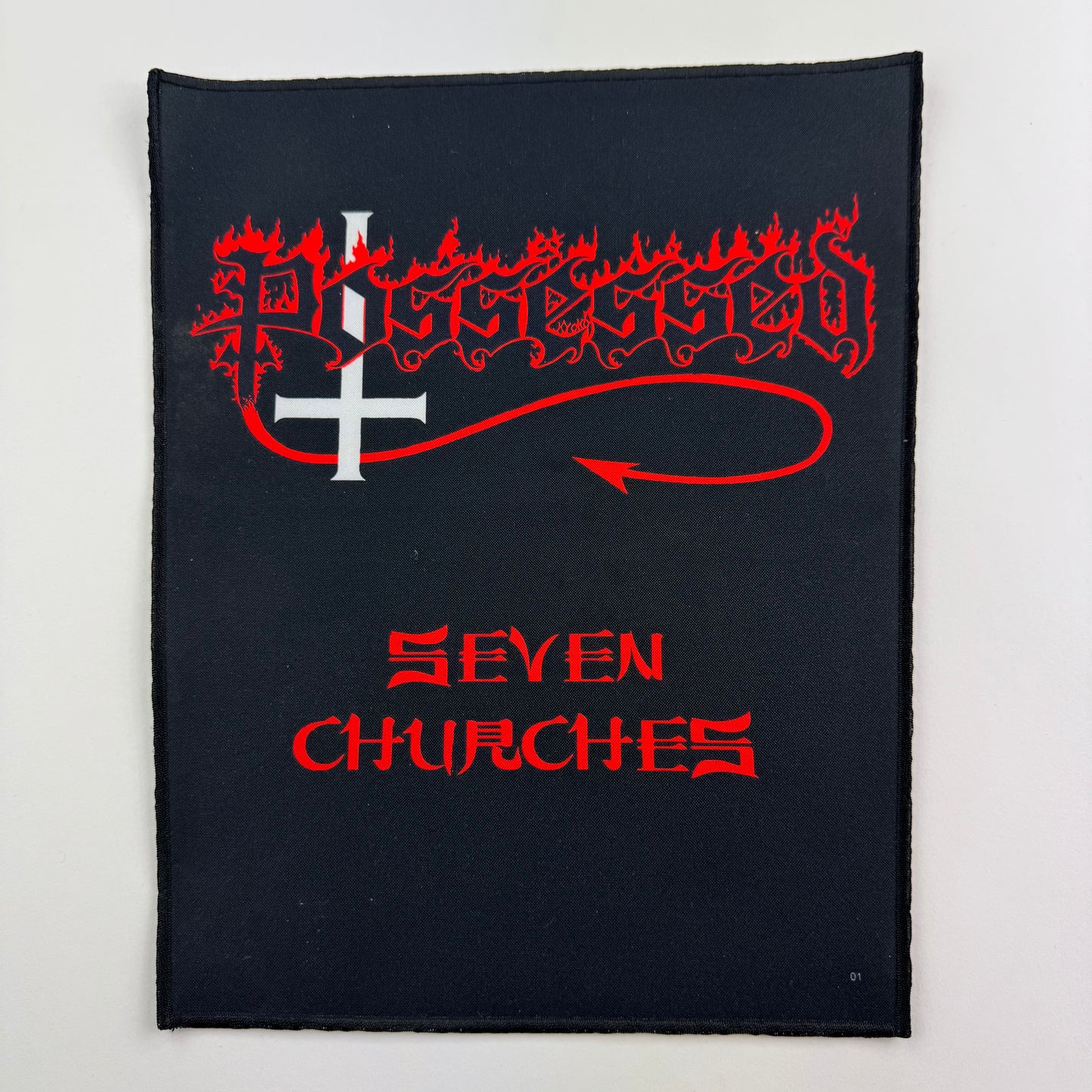 Possessed Back Patch Seven Churches