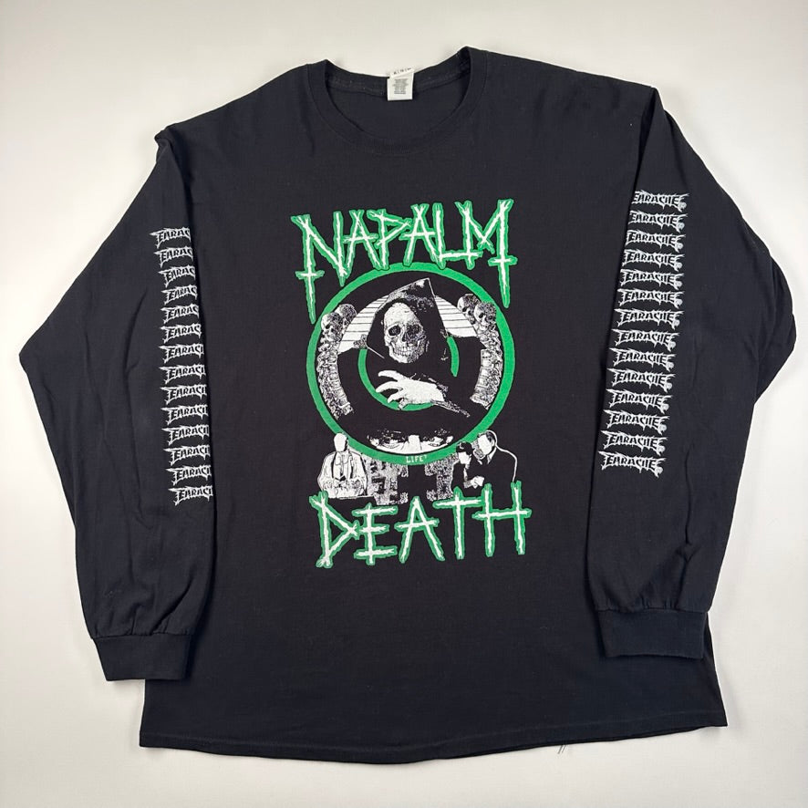 NAPALM DEATH ロン Tシャツ　Life?　size XL Napalm Death (ナパーム・デス) ロングスリーブ Tシャツ