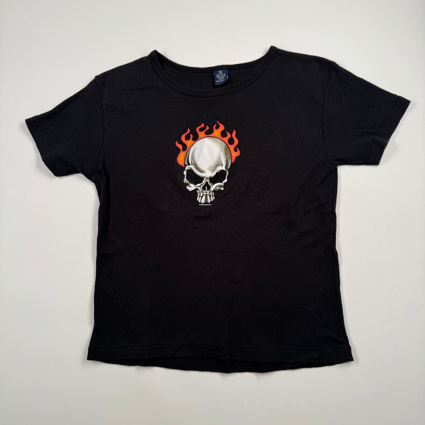 Vintage 2000s Skull Womens Shirt XL 2004 Laconia
