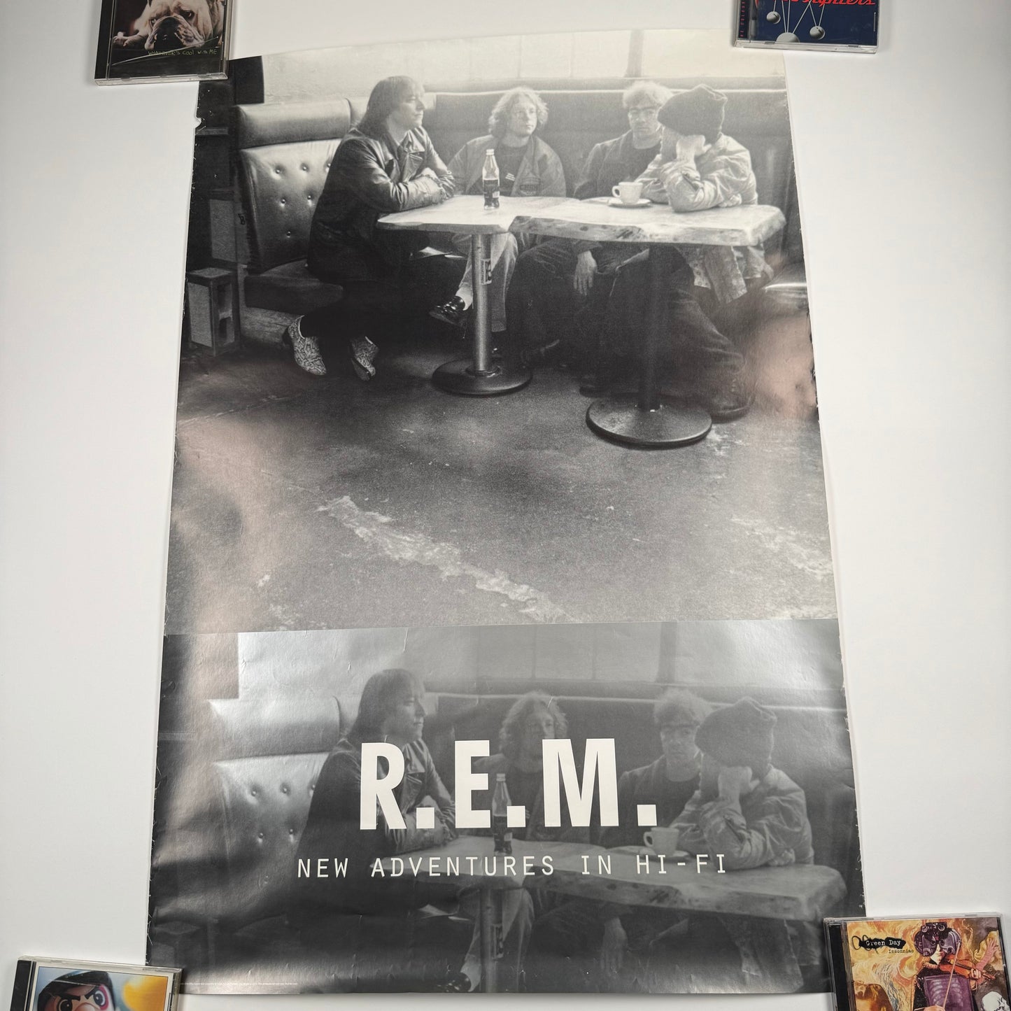 Vintage 1996 R.E.M. Poster New Adventures In Hi-Fi
