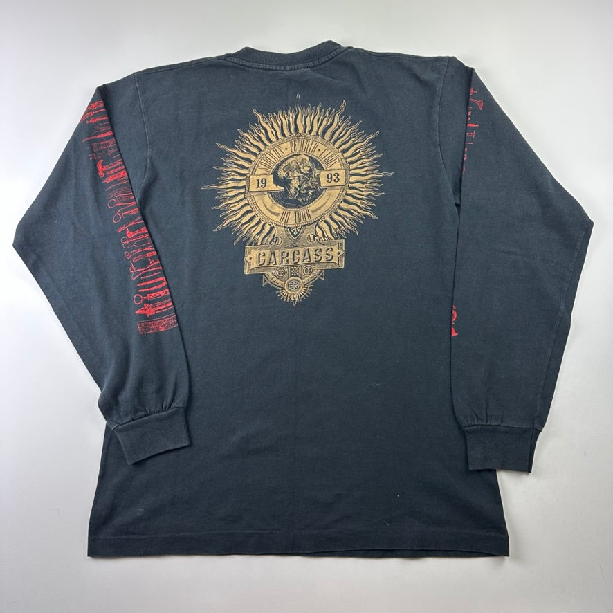 Vintage 1993 Carcass Long Sleeve Shirt Large