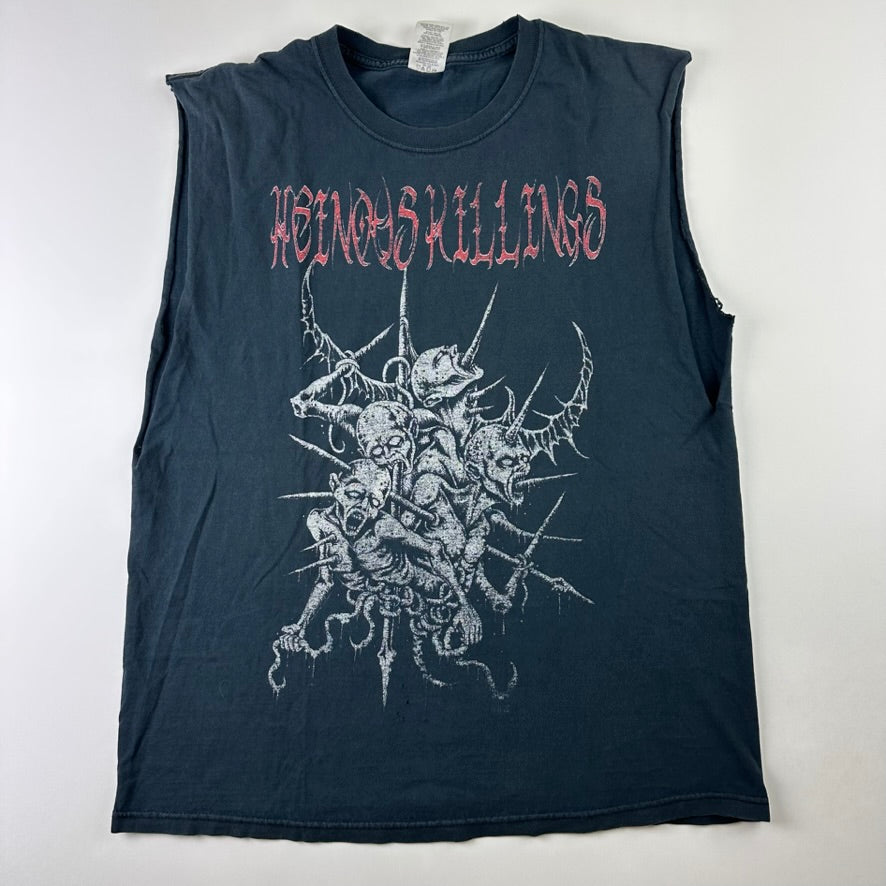 Vintage 2000s Heinous Killings Sleeveless Shirt Large